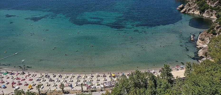 Erdek'in kırsal mahallesi turkuaz renkli deniziyle turist çekiyor