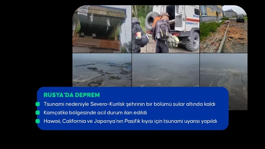 Rusya'nın doğusunda 8,8 büyüklüğünde deprem