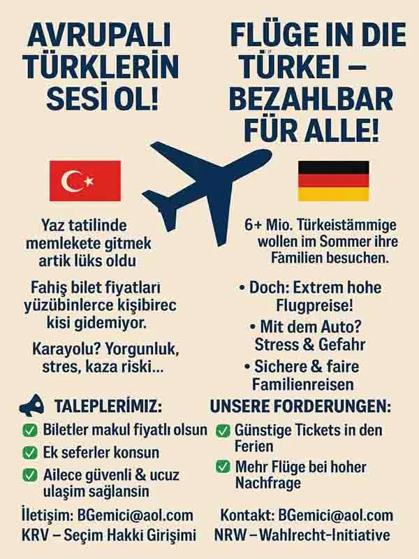 “Uçak Biletleri Ucuzlasın” Kampanyasına Büyük Destek