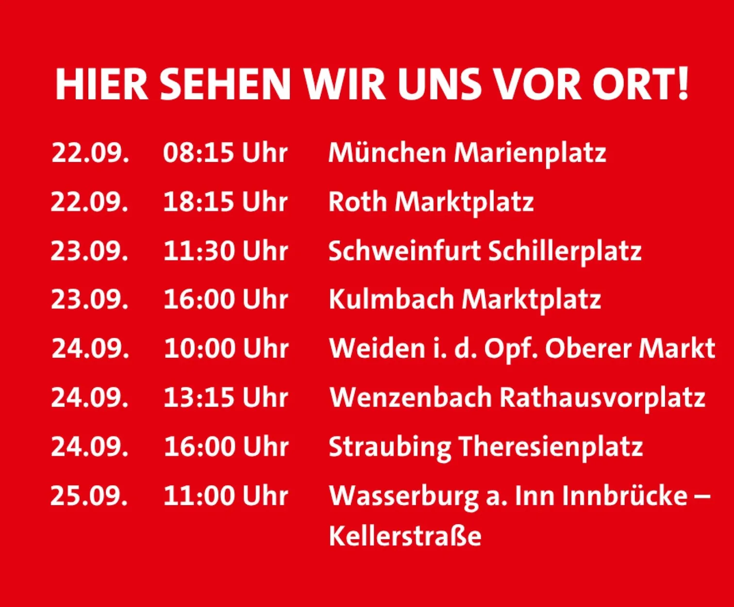 SPD Bavyera Eyalet Meclis Grubu "Bayern-Tour 2025" ile Halkla Buluşuyor