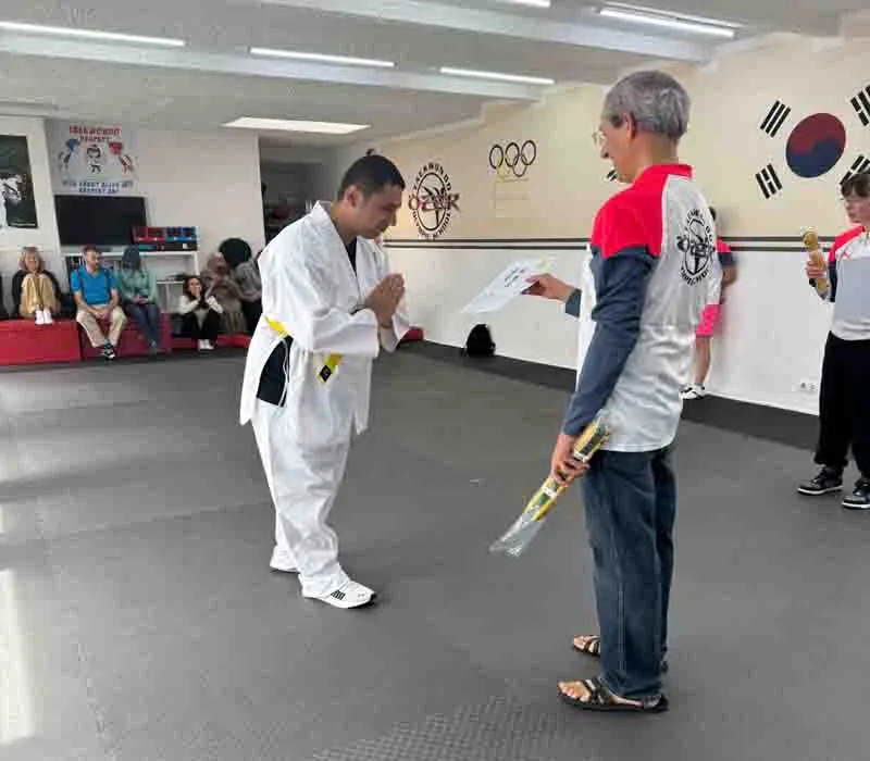 Engelli sporcular kuşak sınavını geçti
