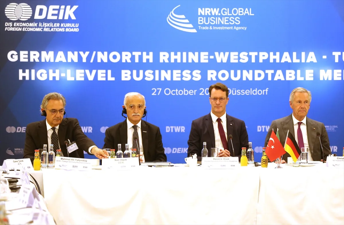 KRV Eyaleti Başbakanı Wüst'ten Türkiye ile ekonomik ilişkilerin derinleştirilmesi vurgusu