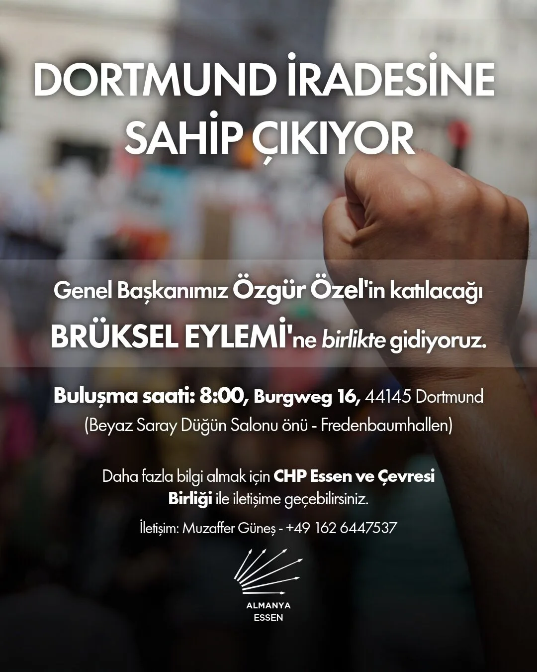 CHP’nin Brüksel Mitingine Avrupa’dan Büyük İlgi