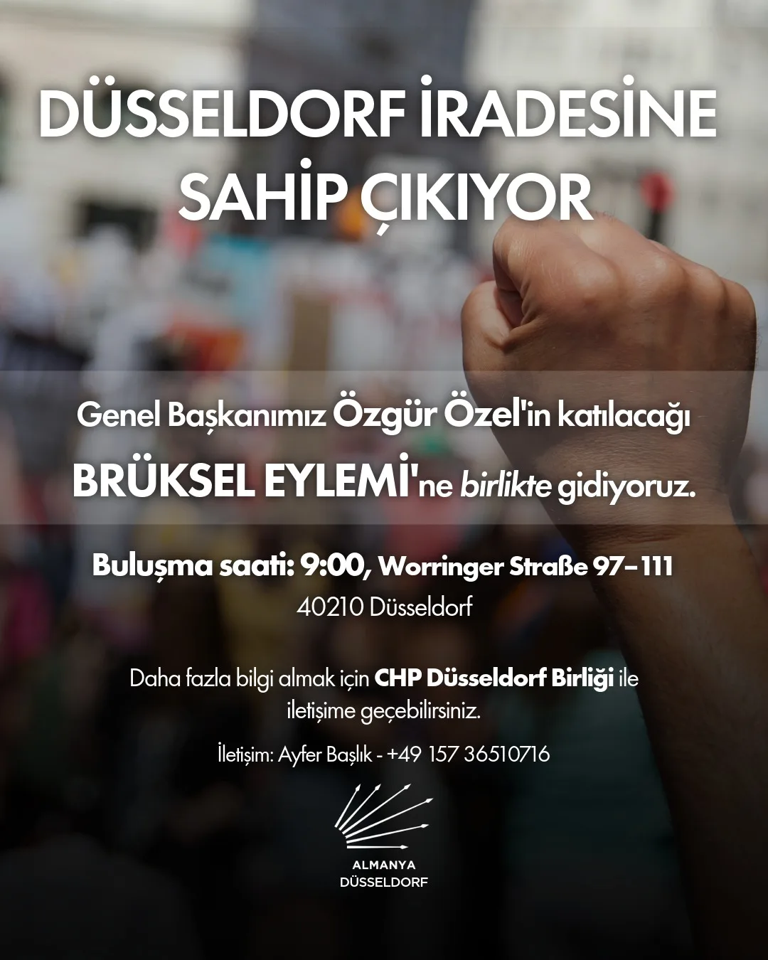 CHP’nin Brüksel Mitingine Avrupa’dan Büyük İlgi