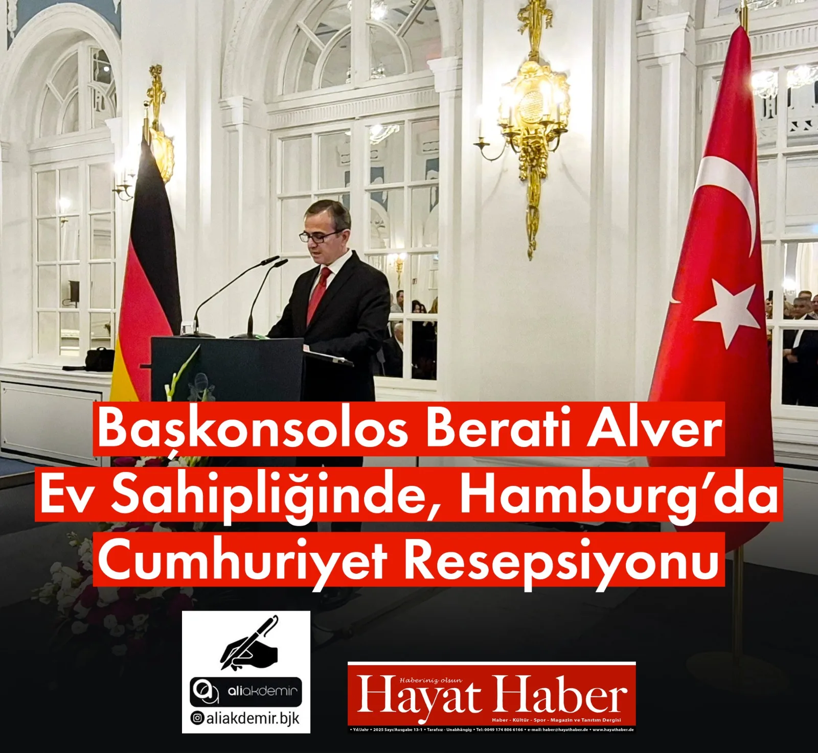 Hamburg’da Görkemli Cumhuriyet Resepsiyonu