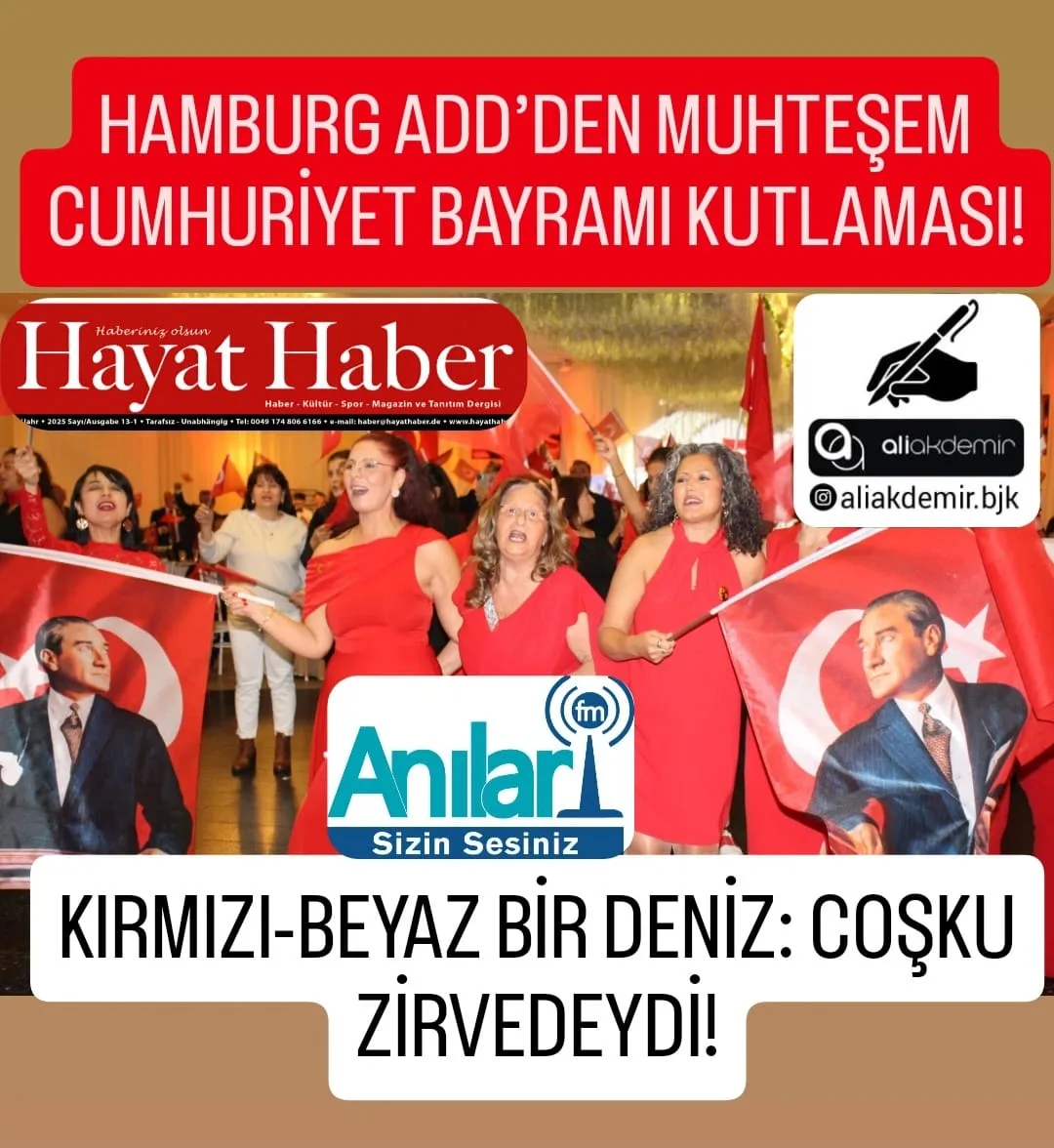 Hamburg ADD’den Görkemli Cumhuriyet Bayramı Kutlaması