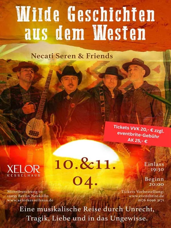 Berlin’de Western Rüzgârı: Necati Seren & Friends Sahne Alıyor