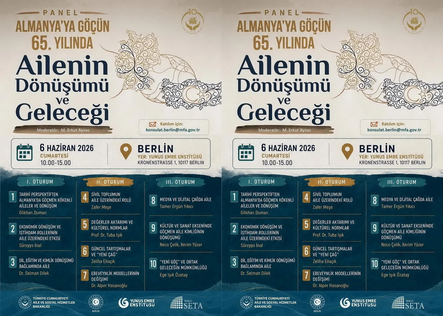 Göçün 65. Yılında Türk Ailesinin Dönüşümü Berlin’de Masaya Yatırıldı
