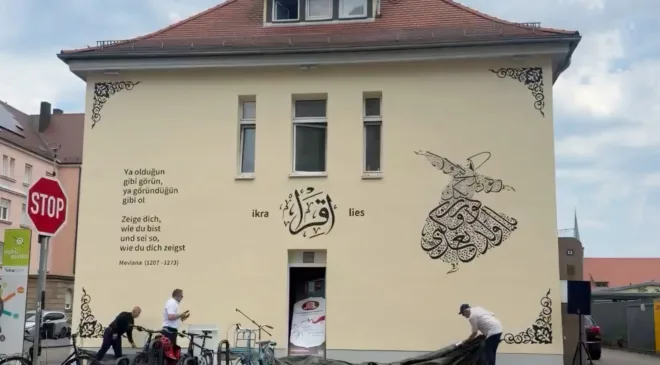 Fürth Mevlana Camii’ne Anlamlı Sanat Dokunuşu