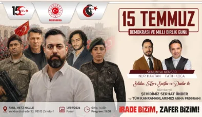 Nürnberg’de 15 Temmuz Demokrasi ve Millî Birlik Günü Anma Programı Düzenlenecek