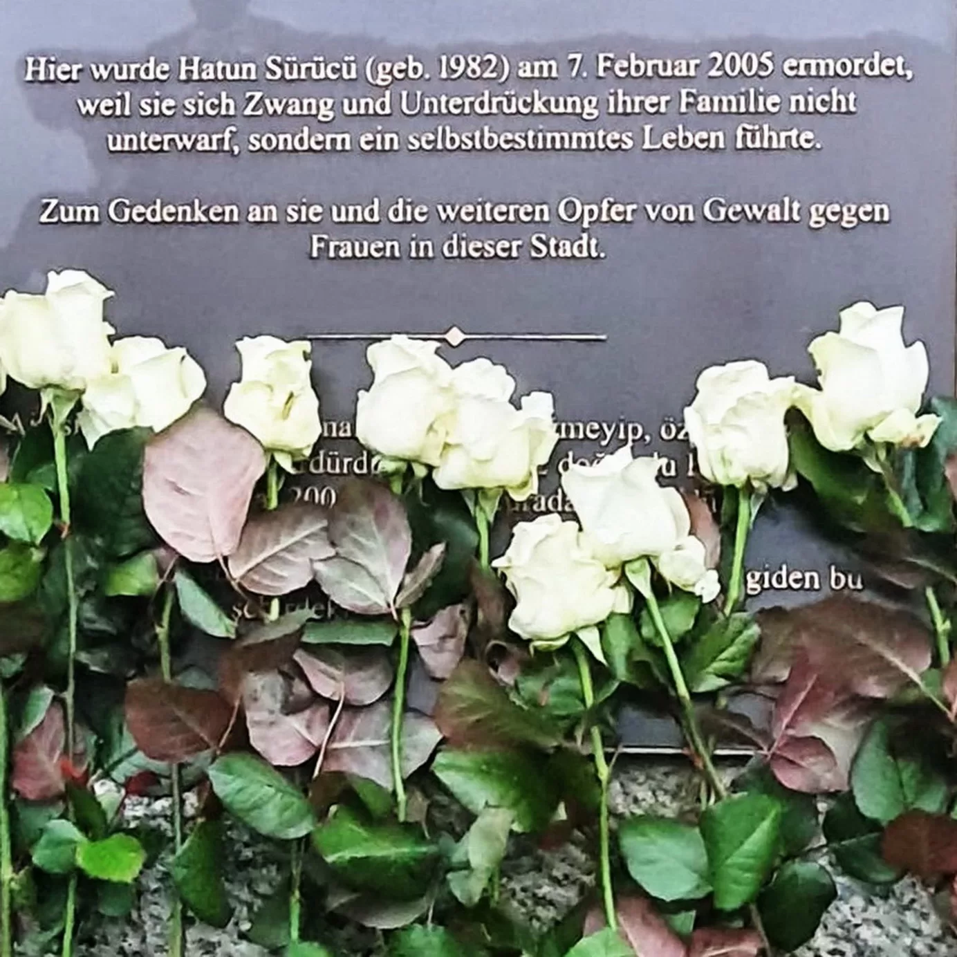 CHP Berlin Hatice Sürücü’yü katledildiği yerde andı