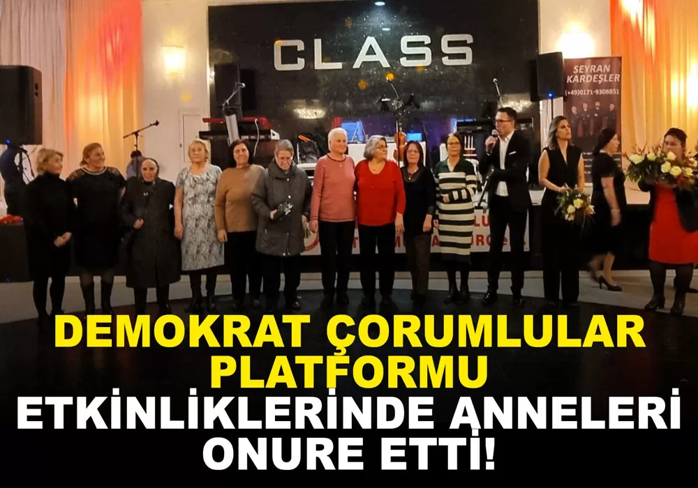 Demokrat Çorumlular etkinliği muhteşem geçti