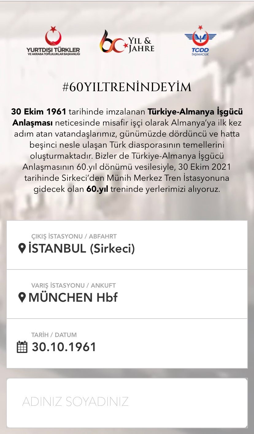YTB'den 60'ncı yıla özel etkinlik