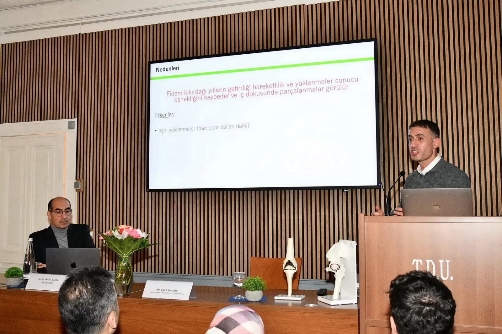 TDU’da Dr. Ufuk Şentürk ve Dr. Hilmi Kaplan Sağlık Bilgilendirme Toplantısı