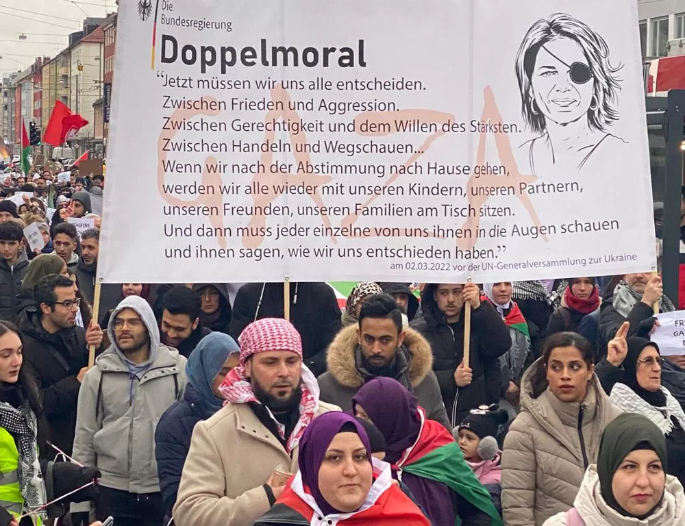Nürnberg’de Filistin’e destek gösterisi yapıldı